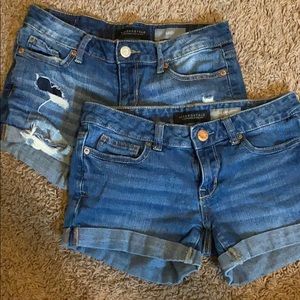 Bundle of 2 Aeropostale Jean Shorts